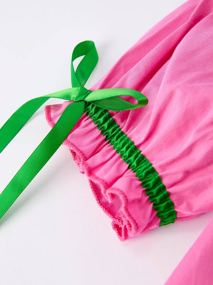 Christmas Pink Christmas Smocked Embroidery Tree Baby Girls Dress: 4 - Persnickety Shop