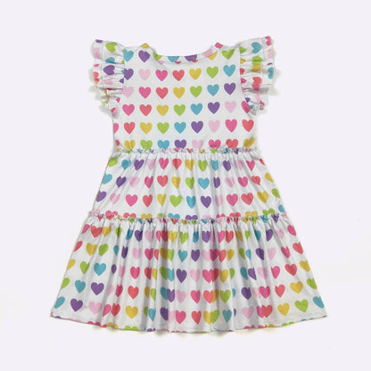 Bright Hearted Girls Dress Valentine