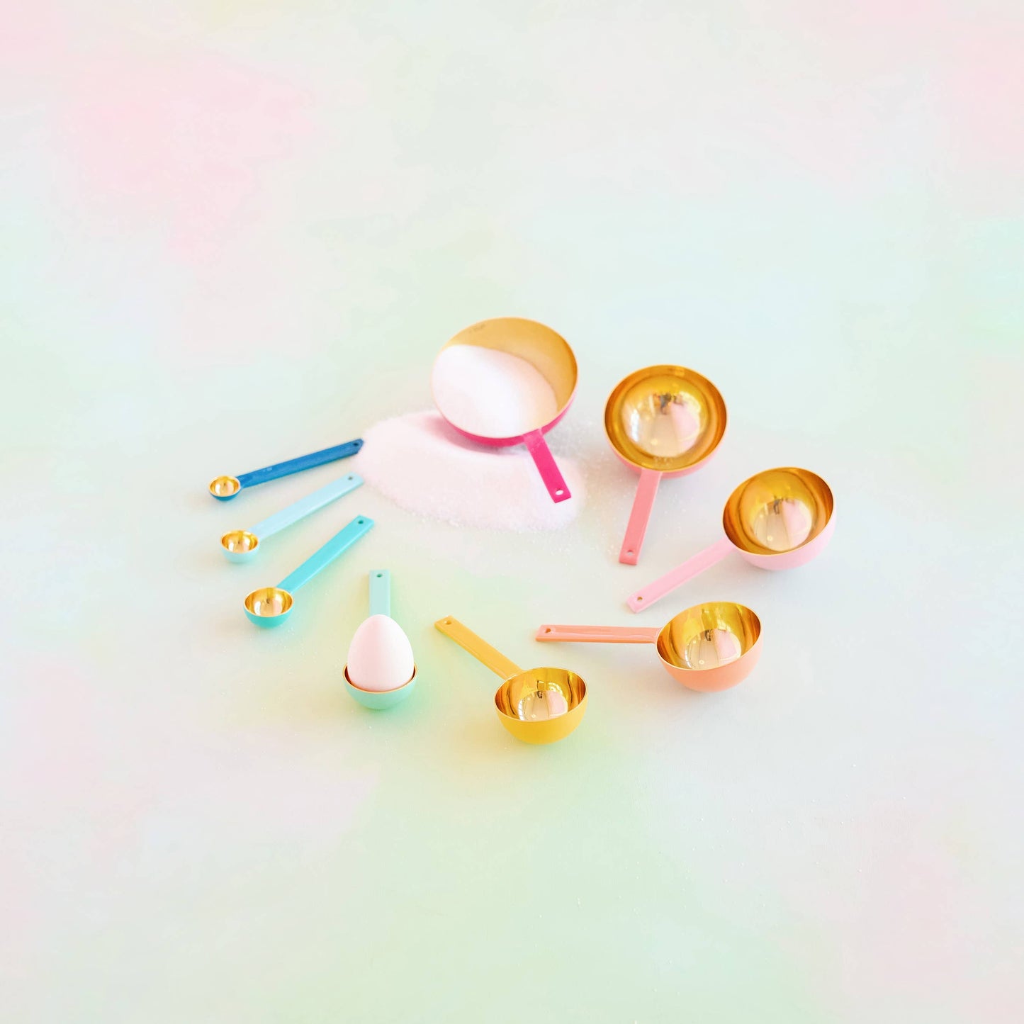 Glitterville Rainbow Measuring Spoons, St/9 final sale