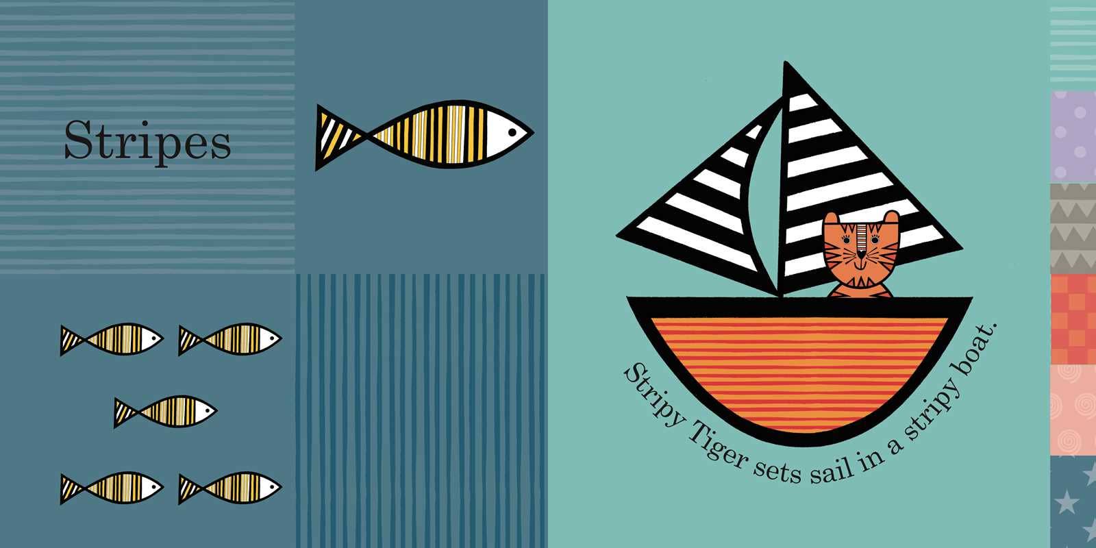 Jane Foster's Stripy Tiger Pattern Book by Jane Foster: Board Books; 16 pages / English - Persnickety Shop