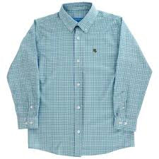 J. Bailey Performance Button Down Roscoe Shirt in Peacock - Persnickety Shop