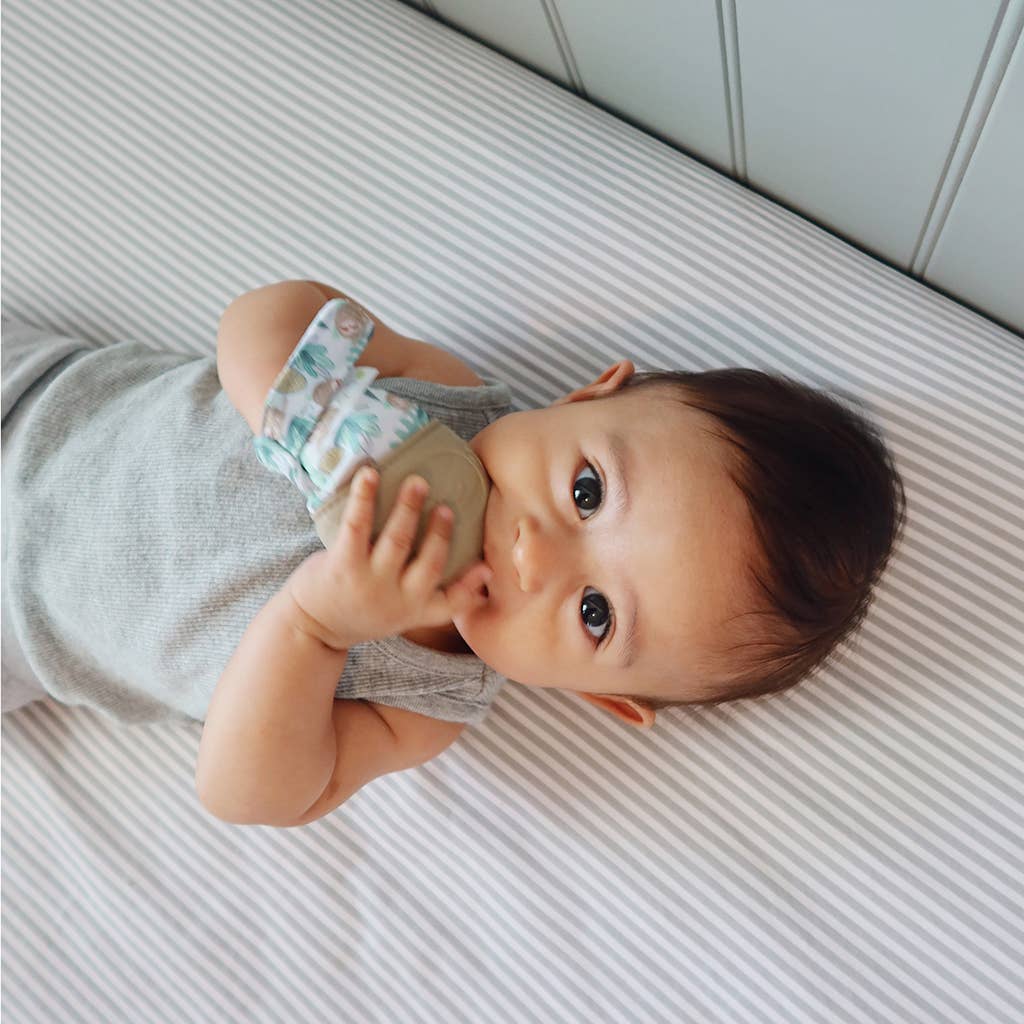 *NEW OPTION* Itzy Mitt™ Silicone Teething Mitts: Bunny - Persnickety Shop