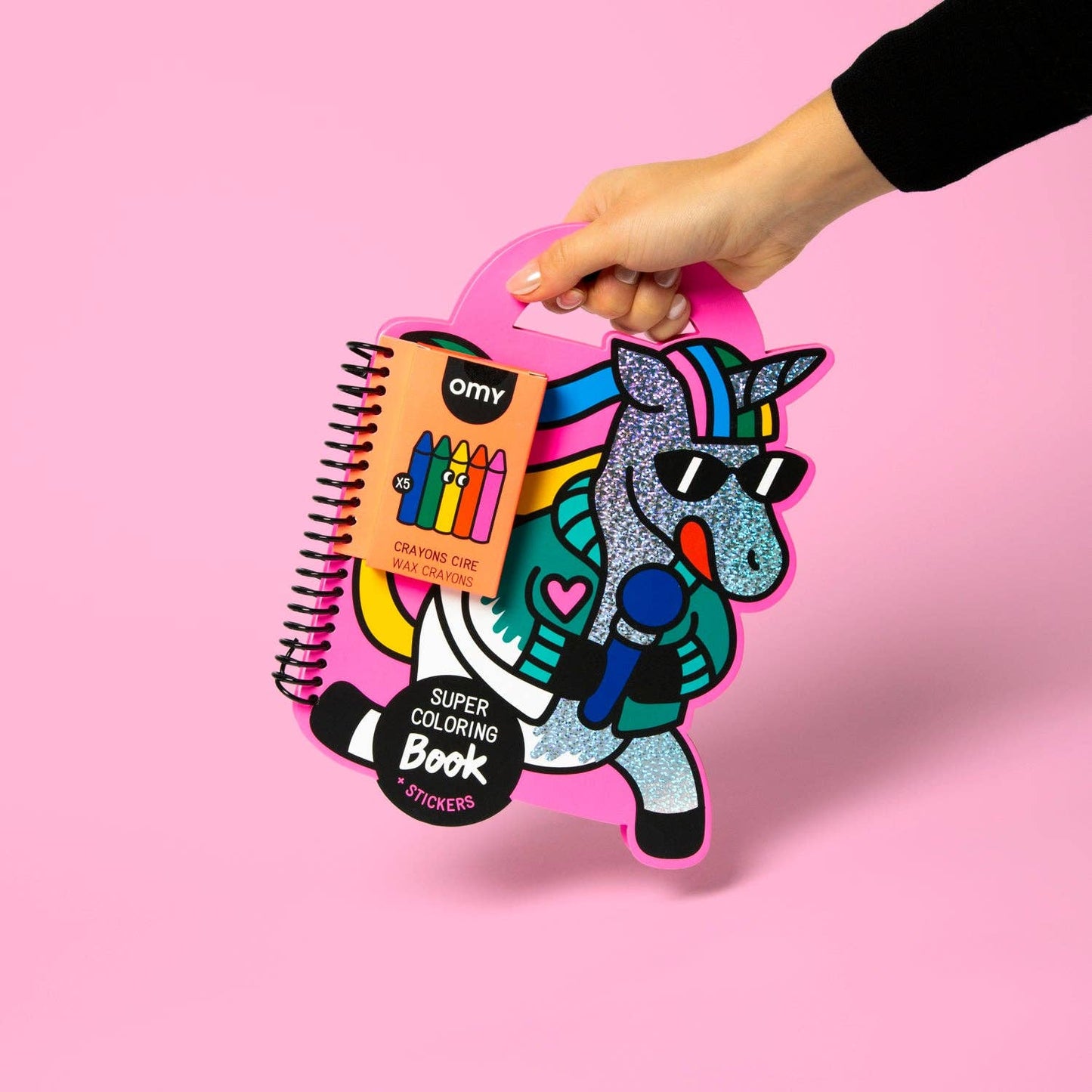 SUPER COLORING & STICKER BOOK - UNICORN