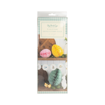 VES1008 - Vintage Easter honeycomb eggs - Persnickety Shop