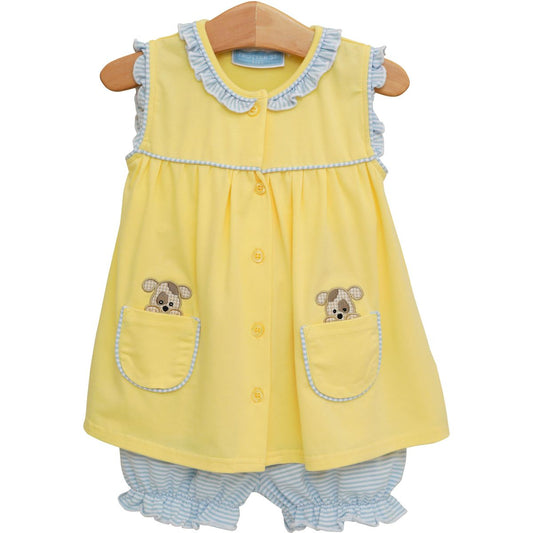 Trotter Street Kids Puppy Paws Bloomer Set - Persnickety Shop