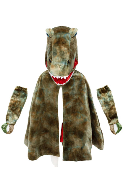 Great Pretenders Grandasaurus T-Rex Cape With Claws, Green, Size 4-6