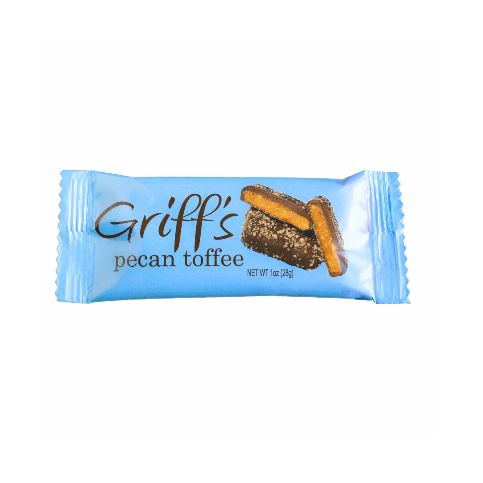 Griff's Pecan Toffee - 1oz Dark Chocolate Toffee - Persnickety Shop