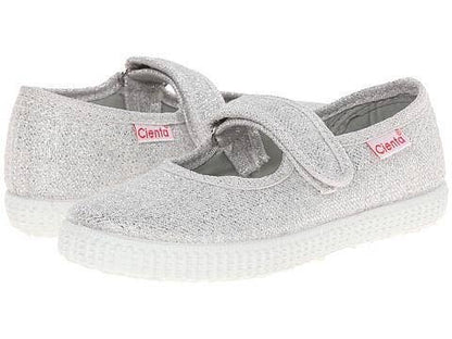 Cienta 56013 Mary Jane - Silver Metallic: EU 25 - Persnickety Shop