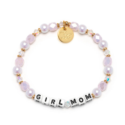 Little Words Ptoject White-Girl Mom-Blush Elegance: White / S/M