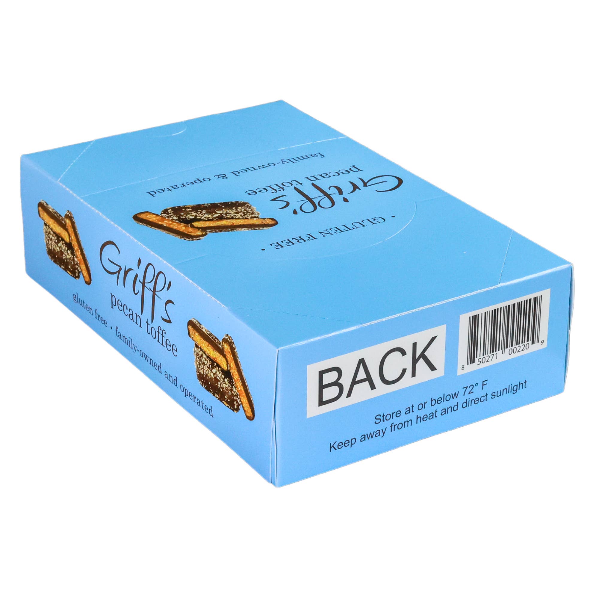 Griff's Pecan Toffee - 1oz Dark Chocolate Toffee - Persnickety Shop