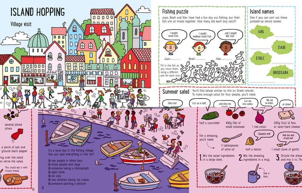 Vacation Activity Book : Usborne - Persnickety Shop