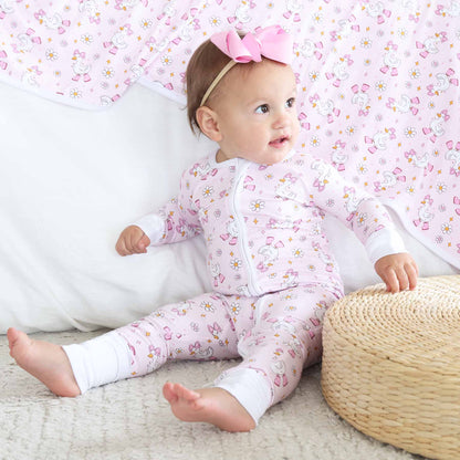 Silly Goose Convertible Zip Romper | Pink: 6-12 months - Persnickety Shop