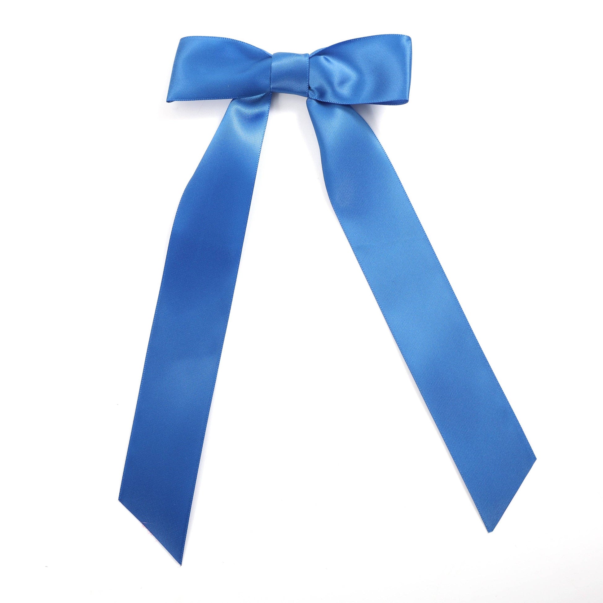 Royal Blue Long Tail Hair Bow Clip - Persnickety Shop