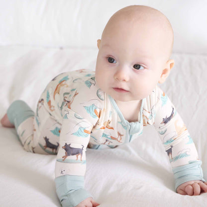 Paddle Pups Convertible Zip Romper: 3-6 months - Persnickety Shop
