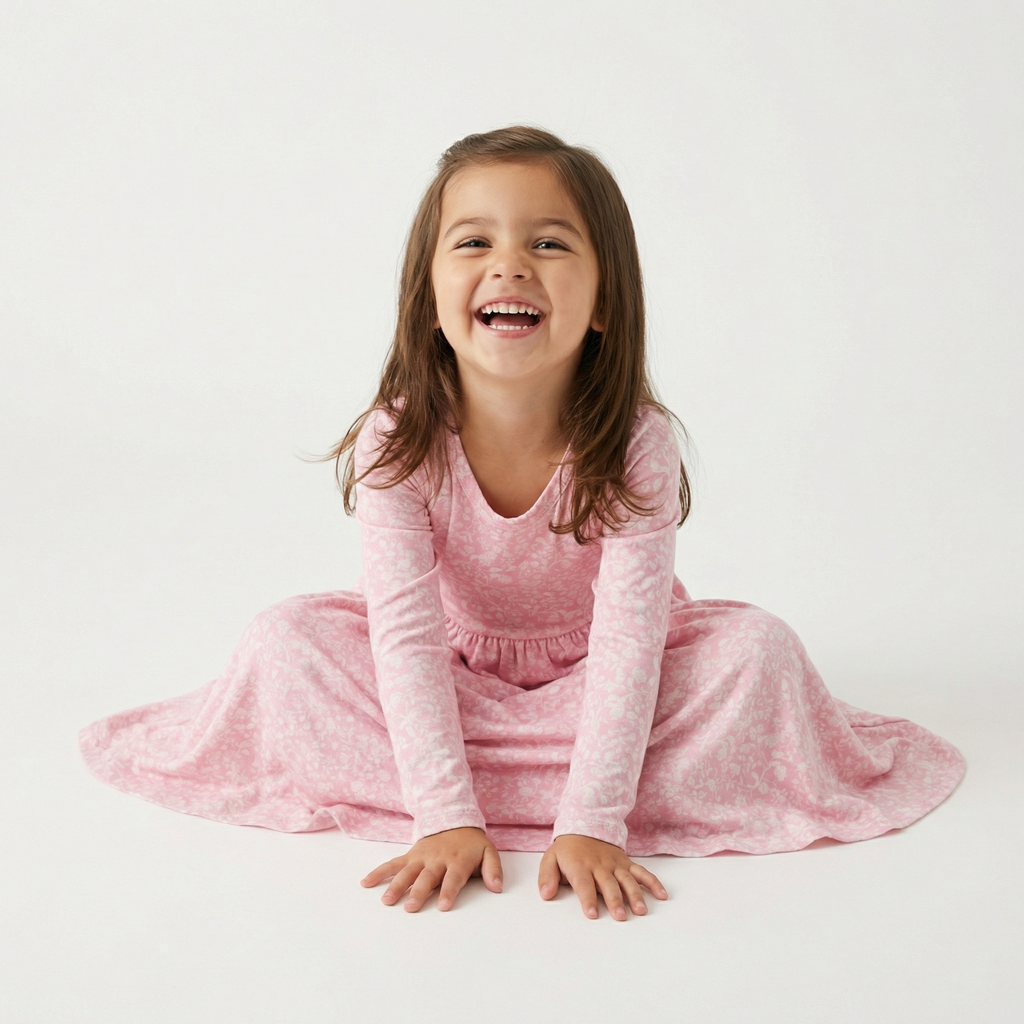 Petite Fleur Bamboo Twirl Dress