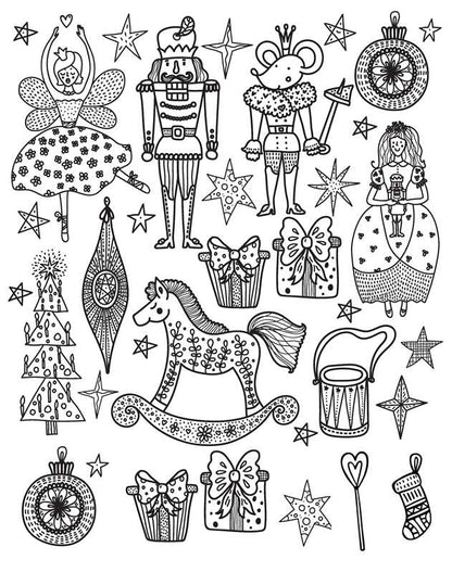 Nutcracker: Coloring Book by: Paperback; 40 pages / English - Persnickety Shop