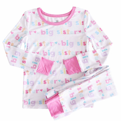 Big Sister Two Piece Pajama Set: 4T - Persnickety Shop