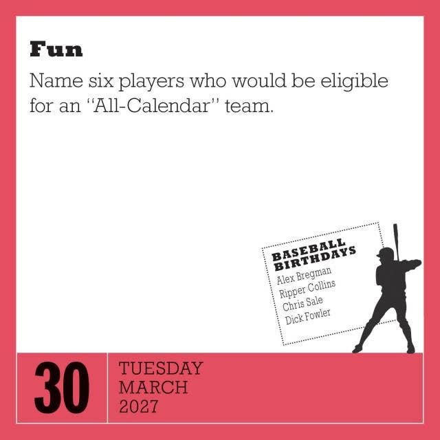 A Year of Baseball Trivia! Page-A-Day® Calendar 2027
