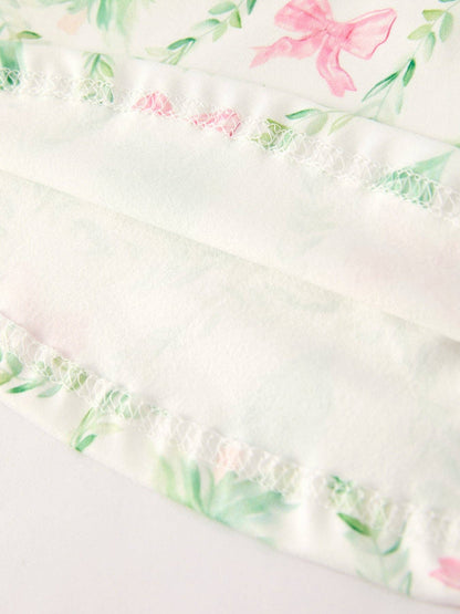 Festive Christmas Tree & Wreath Girls Dress: 2 - Persnickety Shop