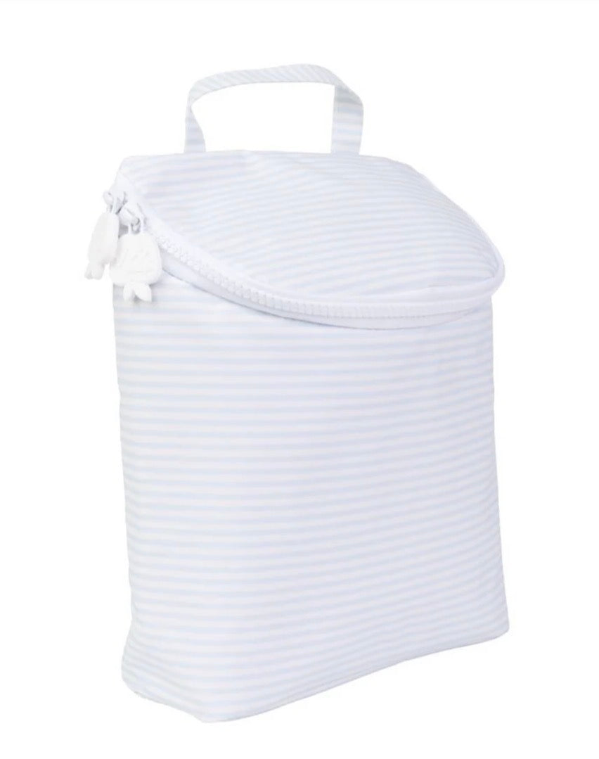 Apple Of My Isla The Bottle Bag in Light Blue Stripe - Persnickety Shop