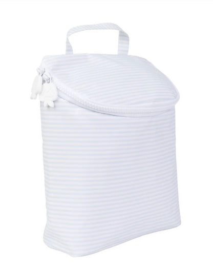 Apple Of My Isla The Bottle Bag in Light Blue Stripe - Persnickety Shop