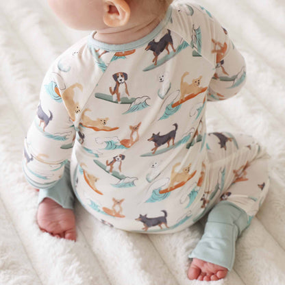 Paddle Pups Convertible Zip Romper: 0-3 months - Persnickety Shop