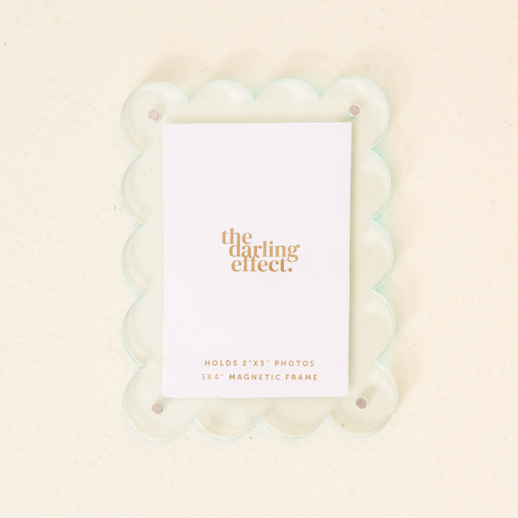 Mini Acrylic Picture Frame Magnet-Pale Blue