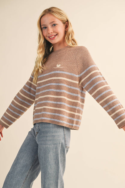 TWEEN GIRLS KIDS WIDE TUNIC PULL OVER SWEATER (7-14) : 9/10 - Persnickety Shop