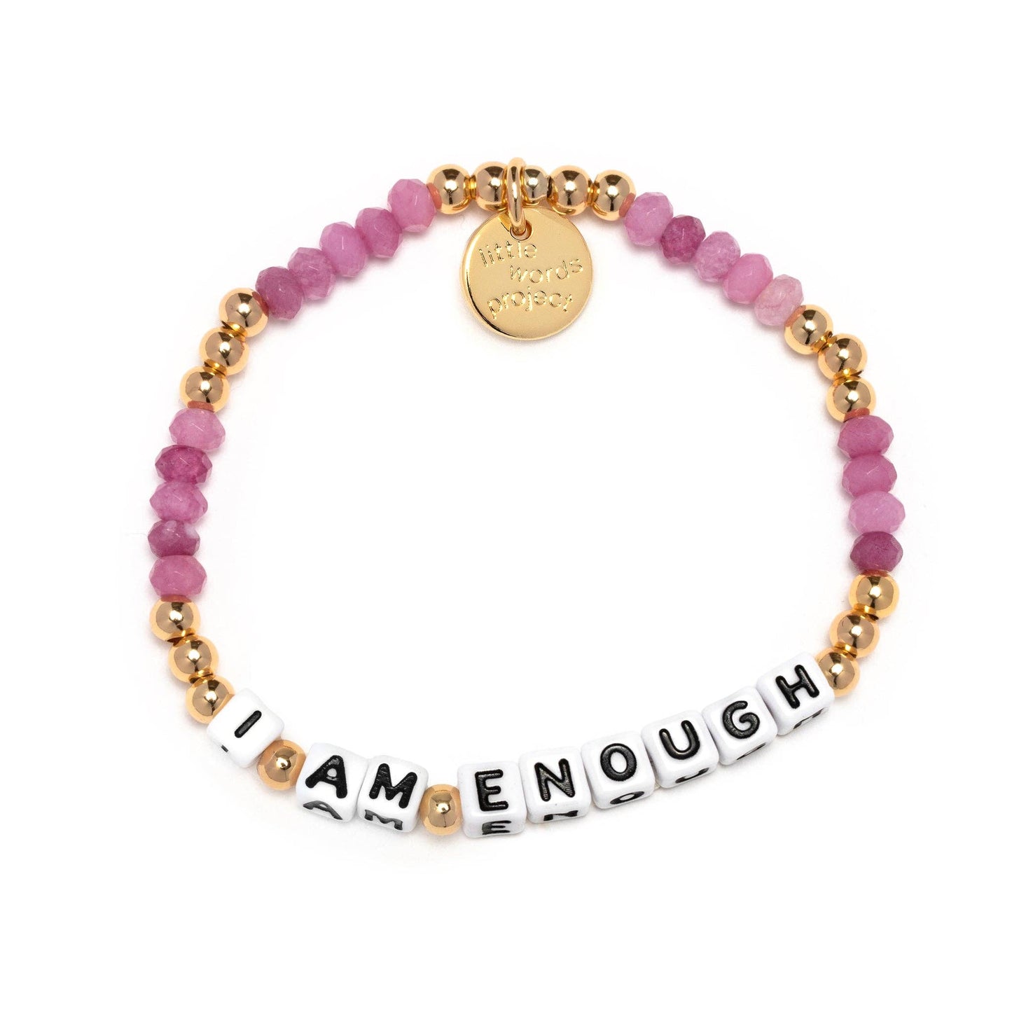Little Words Ptoject White-I Am Enough-Very Berry: White / SM