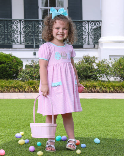 Trotter Street Kids Bunnies & Baskets Dress - Persnickety Shop