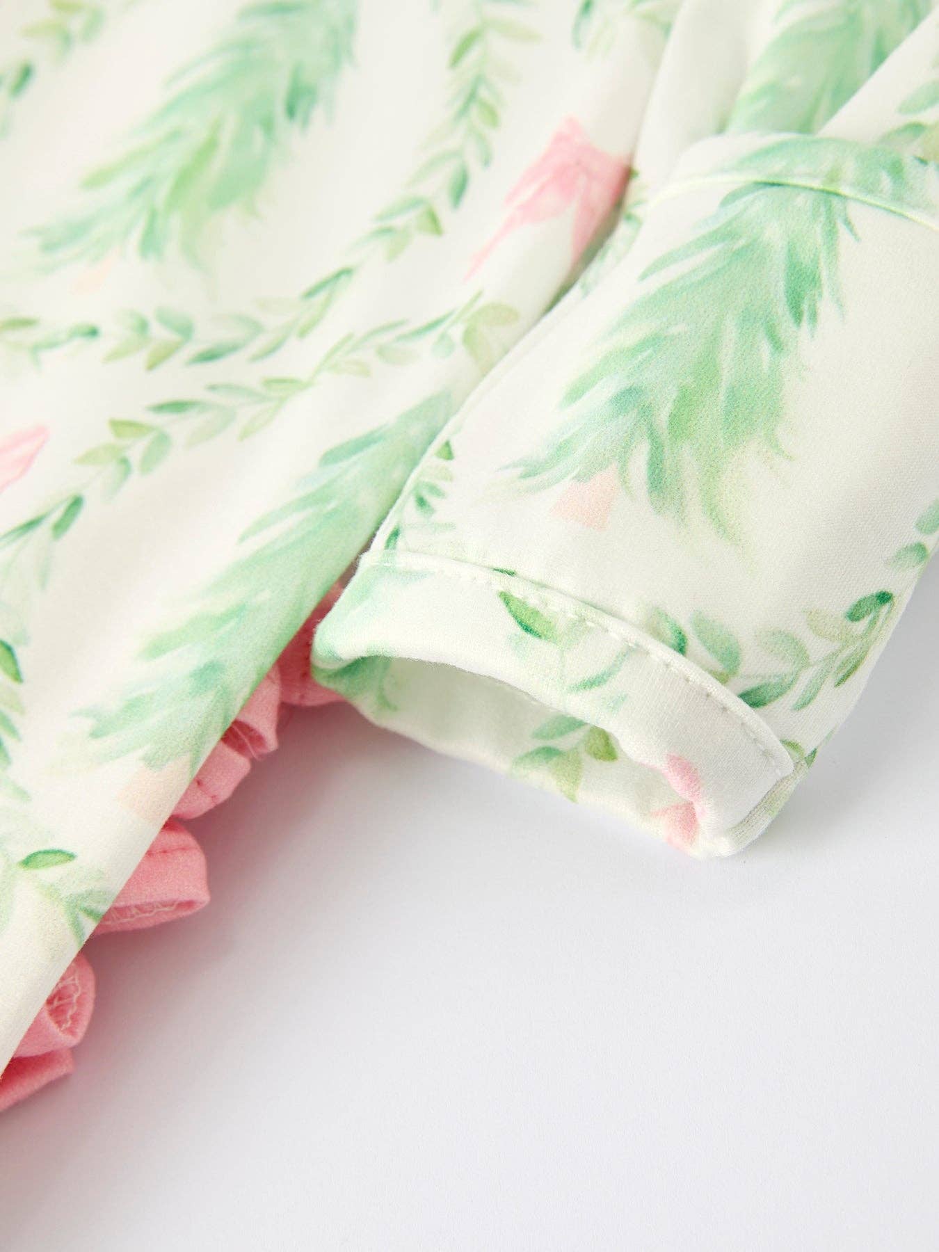 Christmas Tree Wreath Print Long Sleeve Zip Baby Girls Romper: 12M - Persnickety Shop