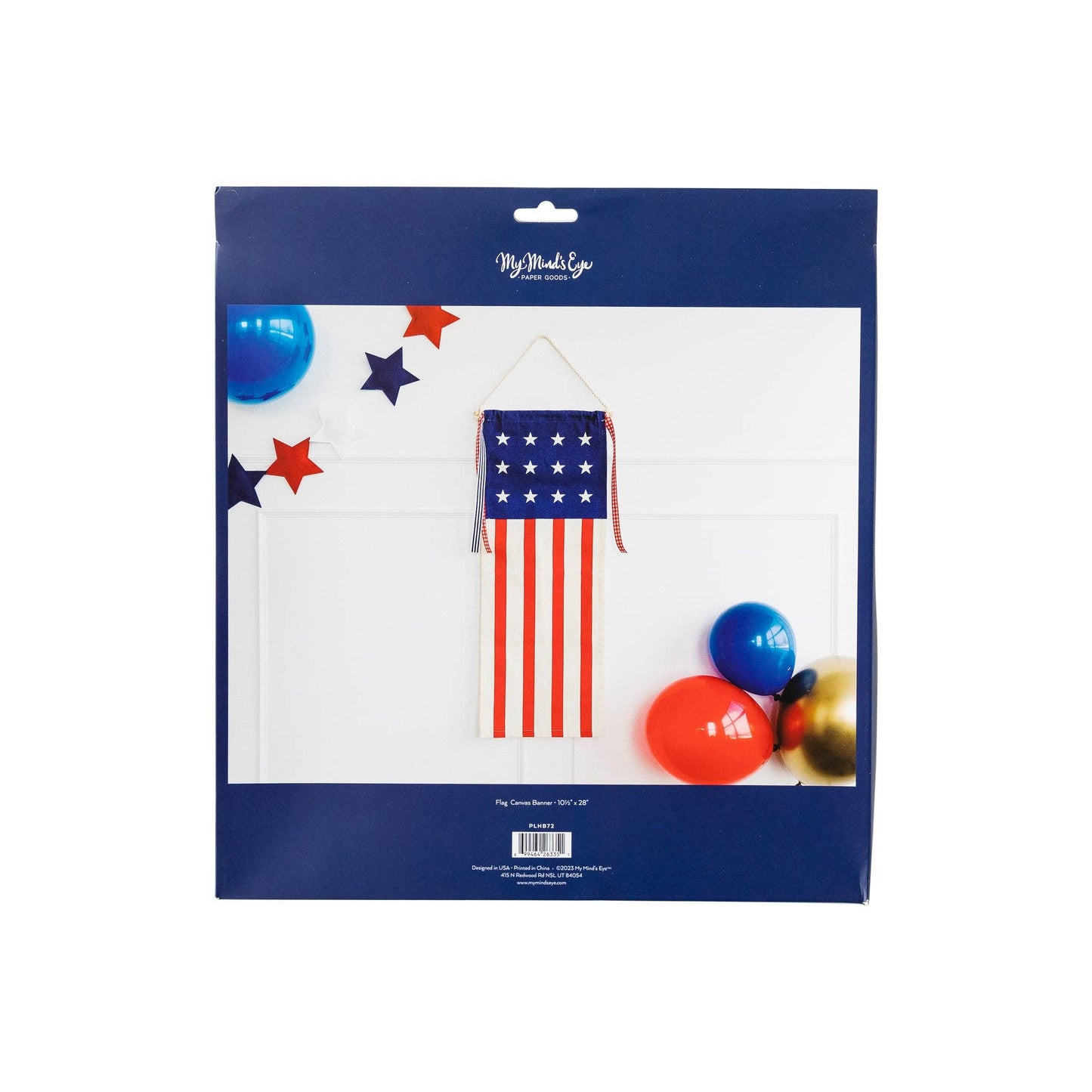 PLHB72 -  USA Flag Canvas Hanging Banner - Persnickety Shop