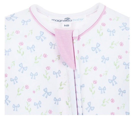MAGNOLIA BABY Evelyn's Classics Print Zip Footie - Persnickety Shop