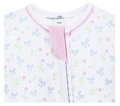 MAGNOLIA BABY Evelyn's Classics Print Zip Footie - Persnickety Shop