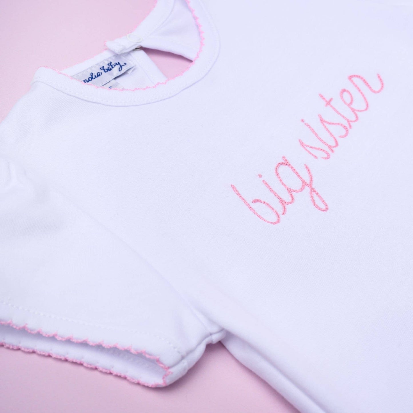 Big Sister Embroidered T-Shirt: 3T - Persnickety Shop