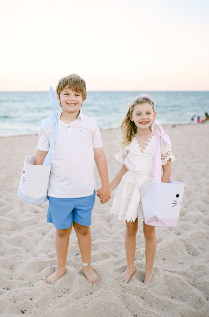Easter Bunny Basket, Blue - Persnickety Shop