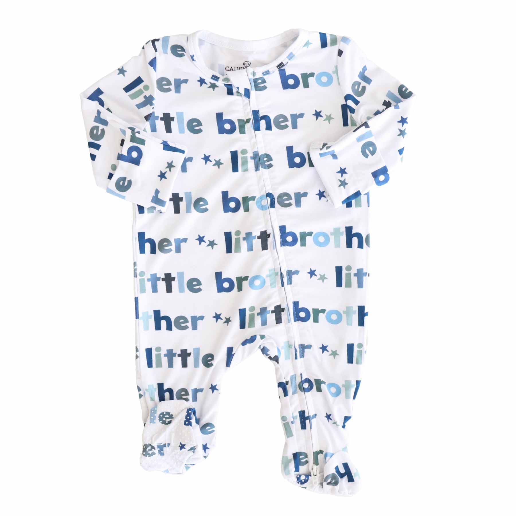 Little Sibling Zipper Footie: Little Sister / Newborn - Persnickety Shop