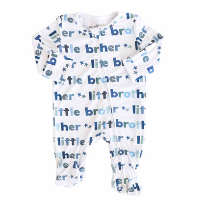 Little Sibling Zipper Footie: Little Sister / Newborn - Persnickety Shop