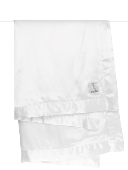 Chenille Satin™ Baby Blanket: Blue