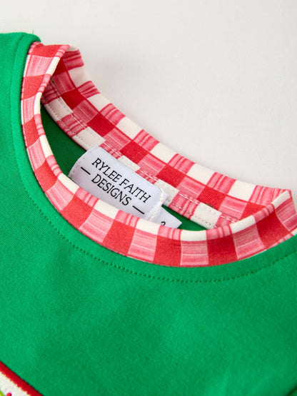 Christmas Character Candy Embroidery Green Boys Set: 6 - Persnickety Shop