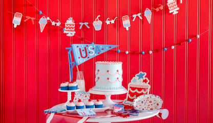 SMT1115 - Summertime Felt Pennant Banner - Persnickety Shop