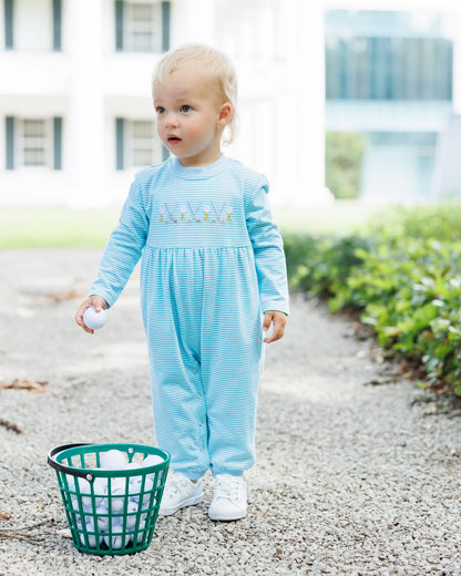 PRE-ORDER | Tee Time Romper Jellybean by Smock Candy - Persnickety Shop
