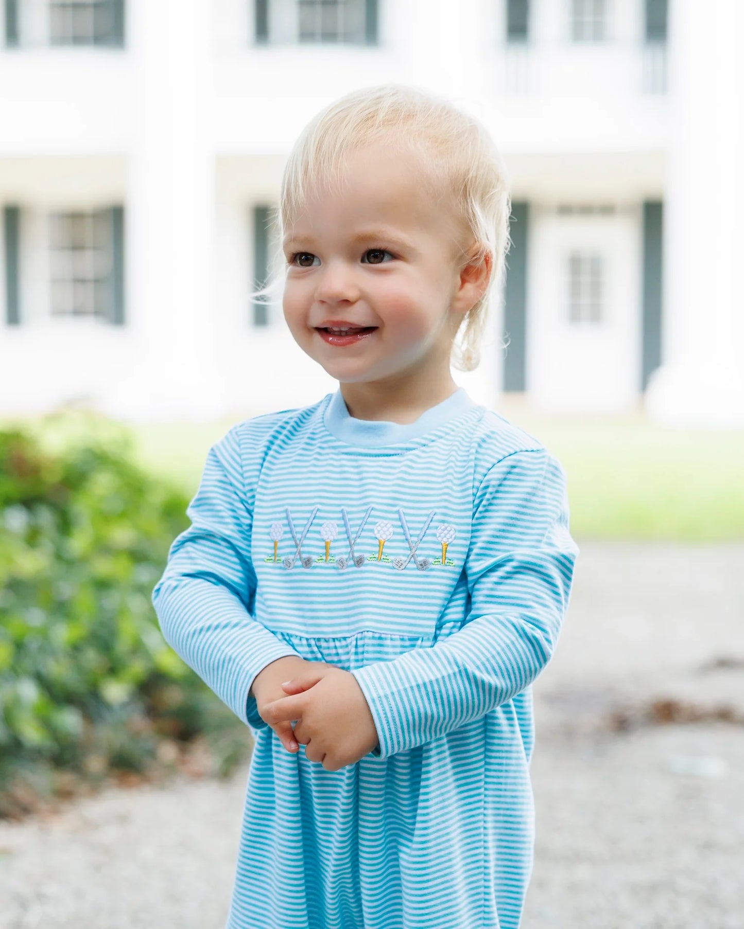PRE-ORDER | Tee Time Romper Jellybean by Smock Candy - Persnickety Shop