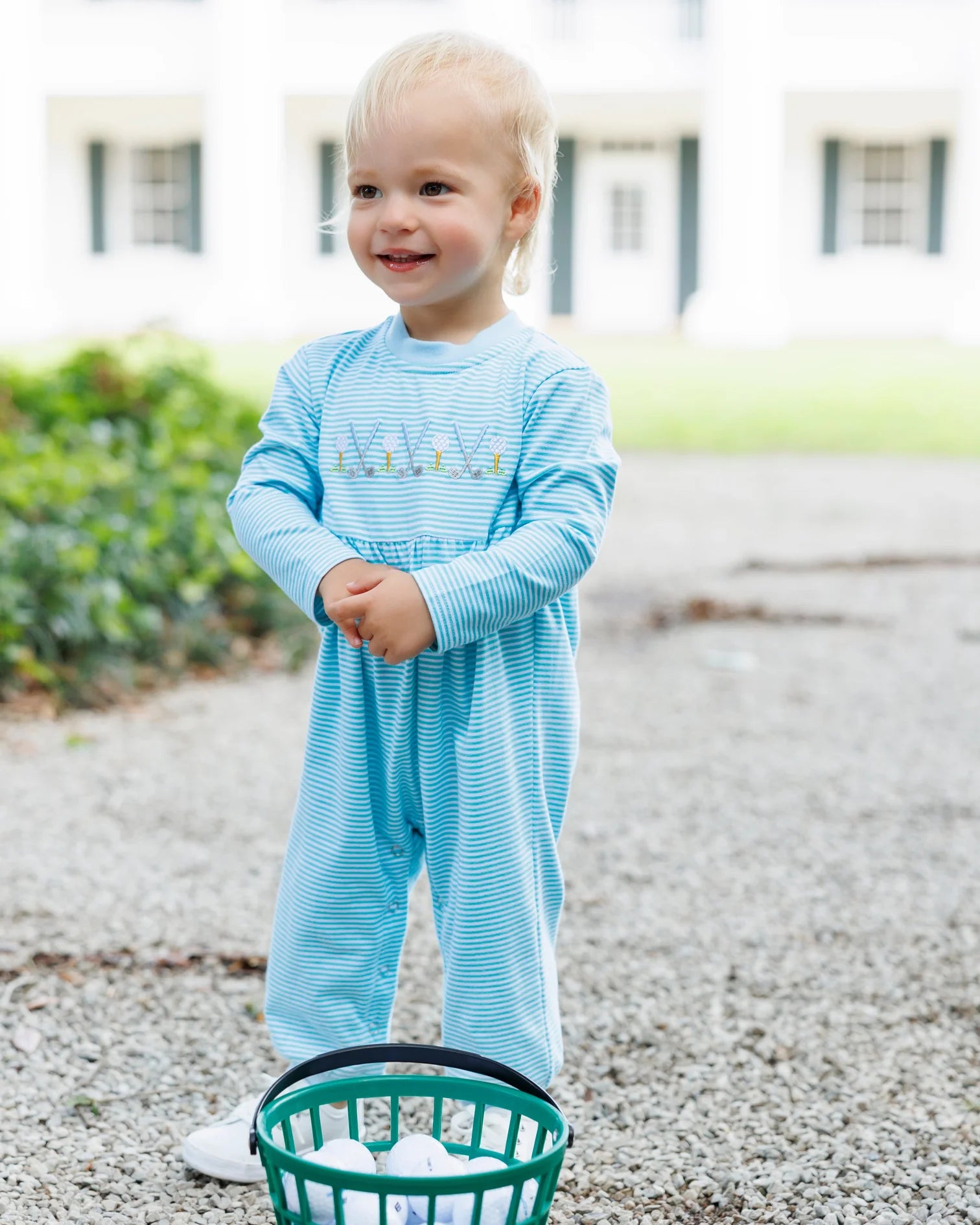 PRE-ORDER | Tee Time Romper Jellybean by Smock Candy - Persnickety Shop