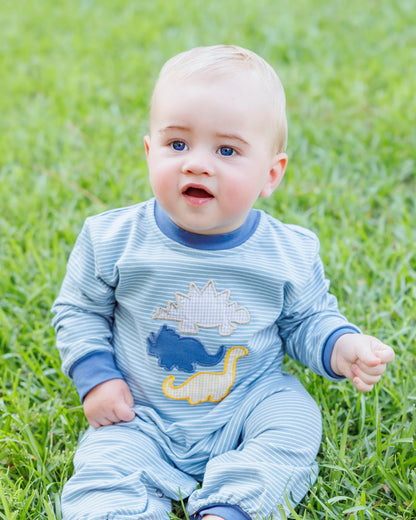 PRE-ORDER | Fall Fossils Romper Jellybean by Smock Candy - Persnickety Shop