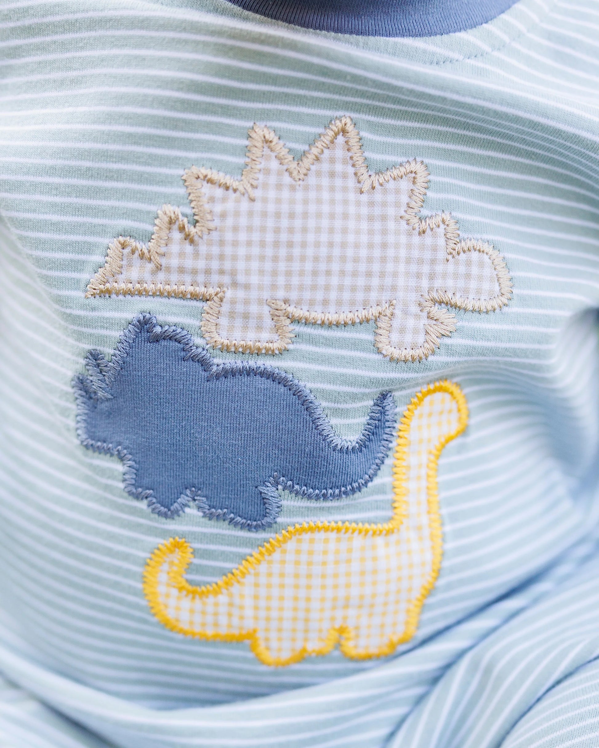 PRE-ORDER | Fall Fossils Romper Jellybean by Smock Candy - Persnickety Shop