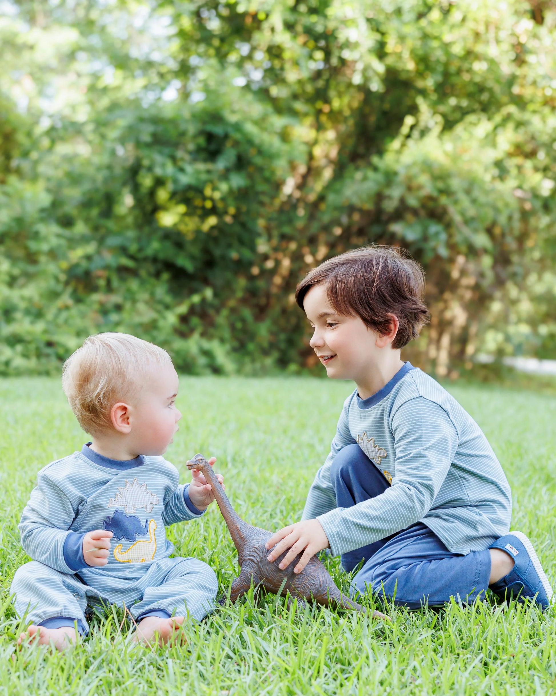 PRE-ORDER | Fall Fossils Romper Jellybean by Smock Candy - Persnickety Shop