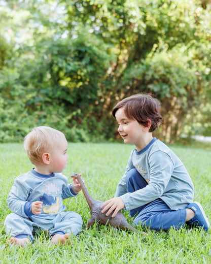 PRE-ORDER | Fall Fossils Romper Jellybean by Smock Candy - Persnickety Shop