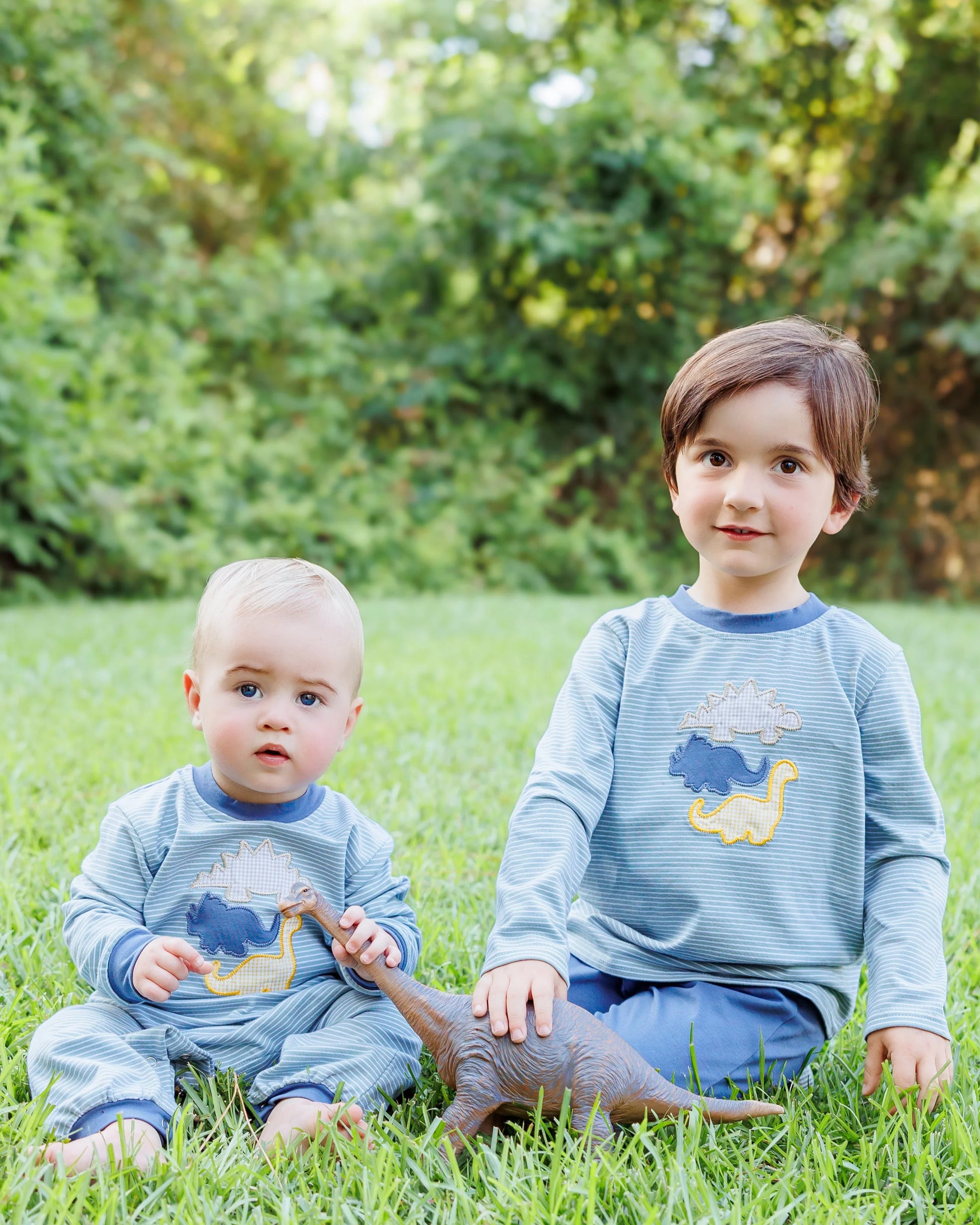 PRE-ORDER | Fall Fossils Romper Jellybean by Smock Candy - Persnickety Shop