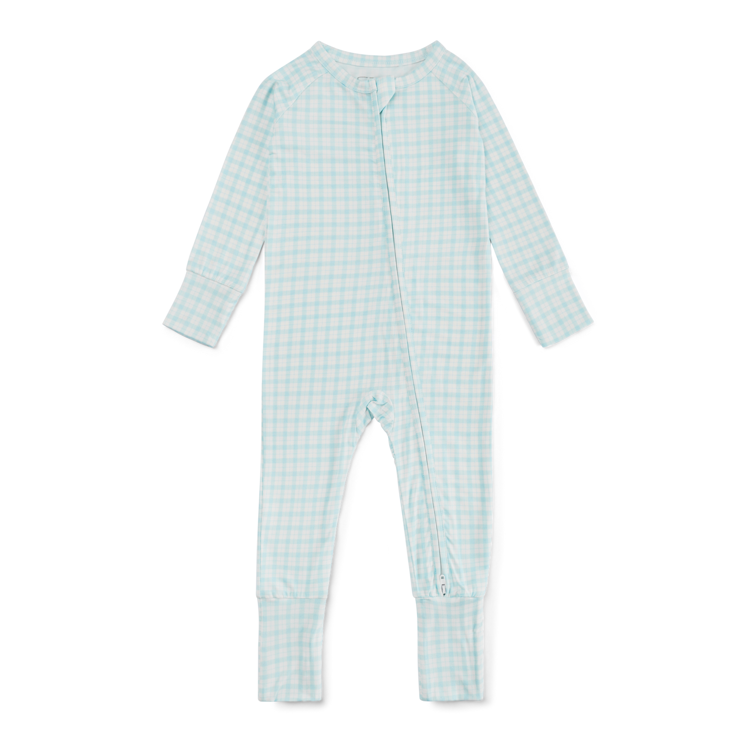 Coastal Check Bamboo Sleeper: 6-12M - Persnickety Shop